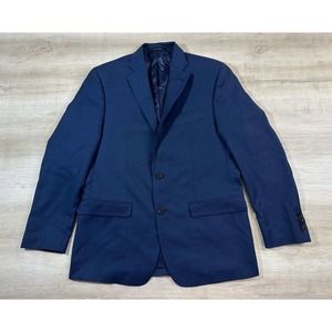 Polo Ralph Lauren Men 40 R Wool Blue Jacket Sport Coat Stretch Adult